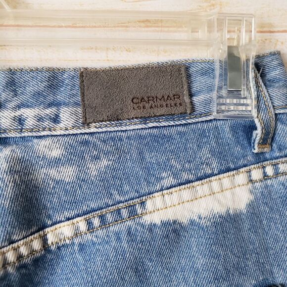 Carmar Cressida Epte Patchwork Distressed Bleached Denim Jeans Women's Size 24 - Picture 7 of 7